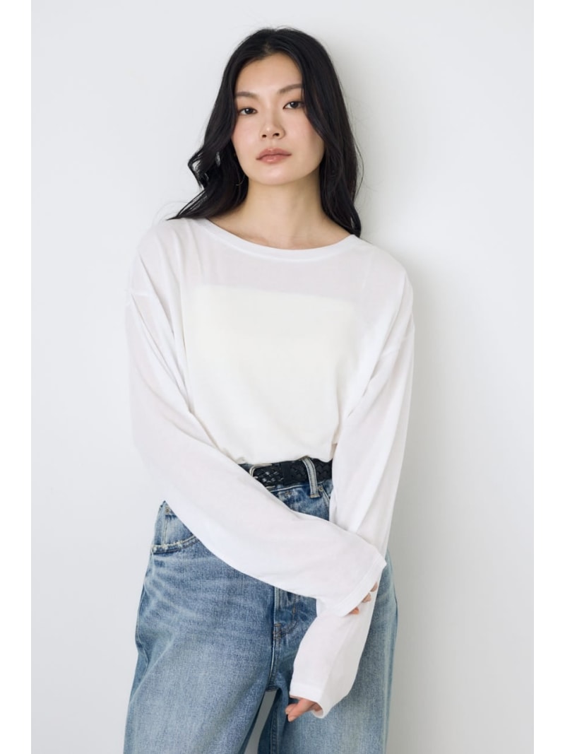 Rakuten - 【SALE／30%OFF】シアーカットトップス AZUL BY MOUSSY アズールバイマウジー トップス カットソー・Tシャツ ブラウン ホワイト ブラック イエロー【RBA_E】[Rakuten Fashion]