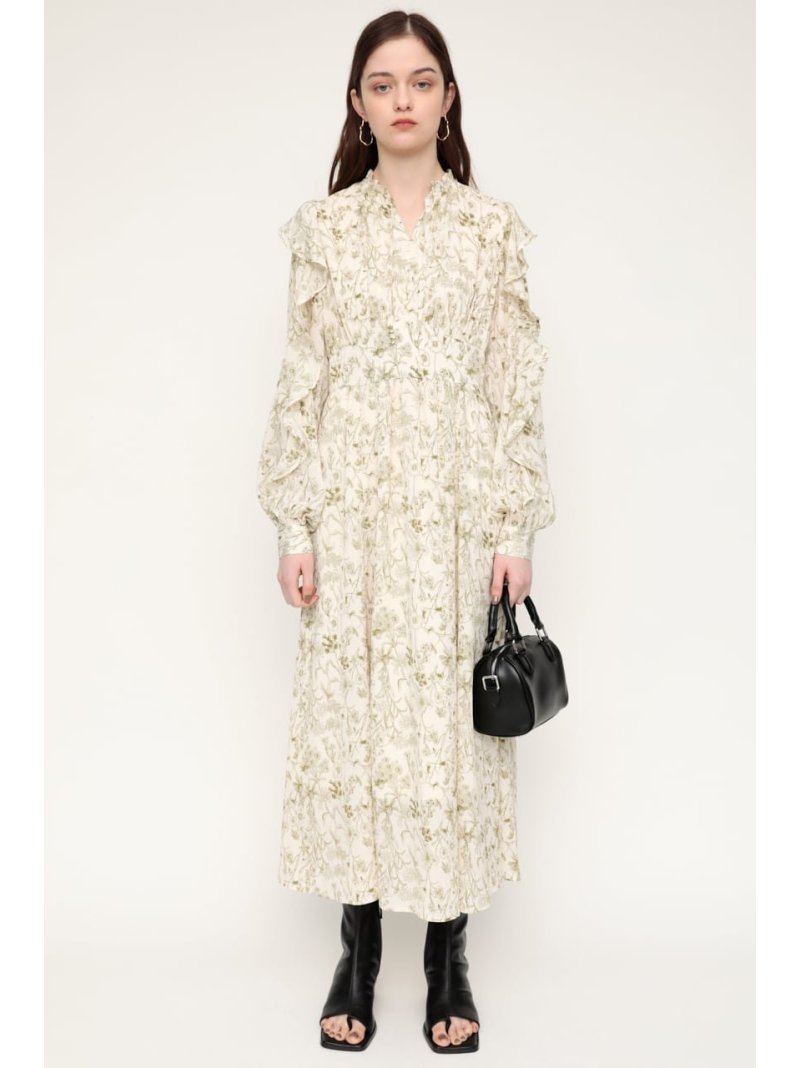 【SALE／50%OFF】GEORGETTE FRILL ワンピース SLY スライ ワンピース・ドレス ワンピース イエロー ホワイト【RBA_E】【送料無料】[Rakuten Fashion]のサムネイル