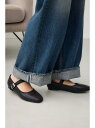 【SALE/50%OFF】スクエアトゥストラップフラットパンプス AZUL BY MOUSSY アズールバイマウジー シューズ・靴 パンプス ブラック【RBA_...