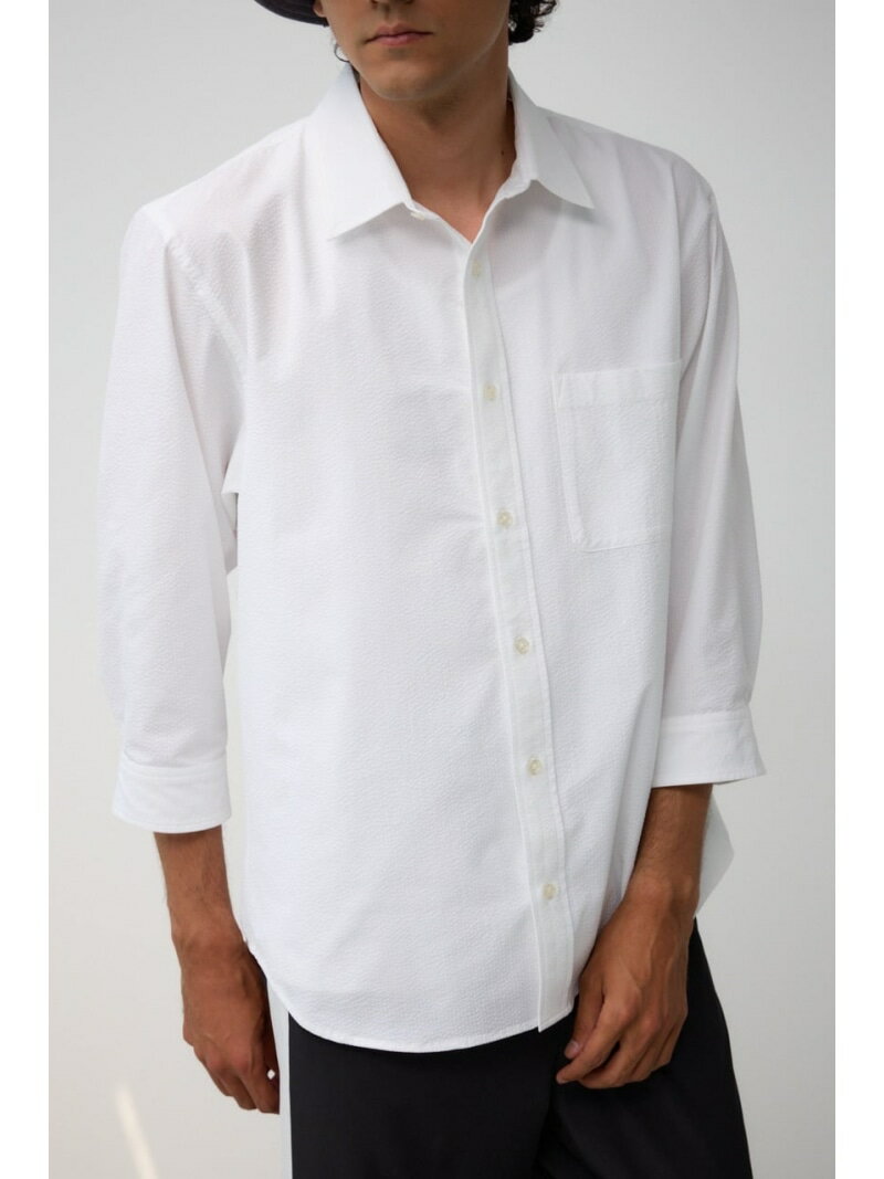 【SALE／50%OFF】シアサッカー7分袖シ