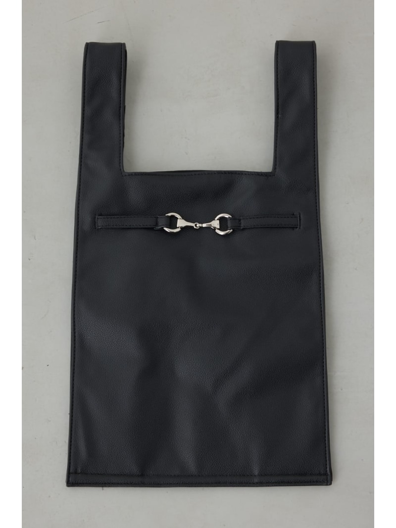 合皮ショッピングバッグ AZUL BY MOUSSY アズールバイマウジー バッグ その他のバッグ ブラック【送料無料】[Rakuten Fashion]