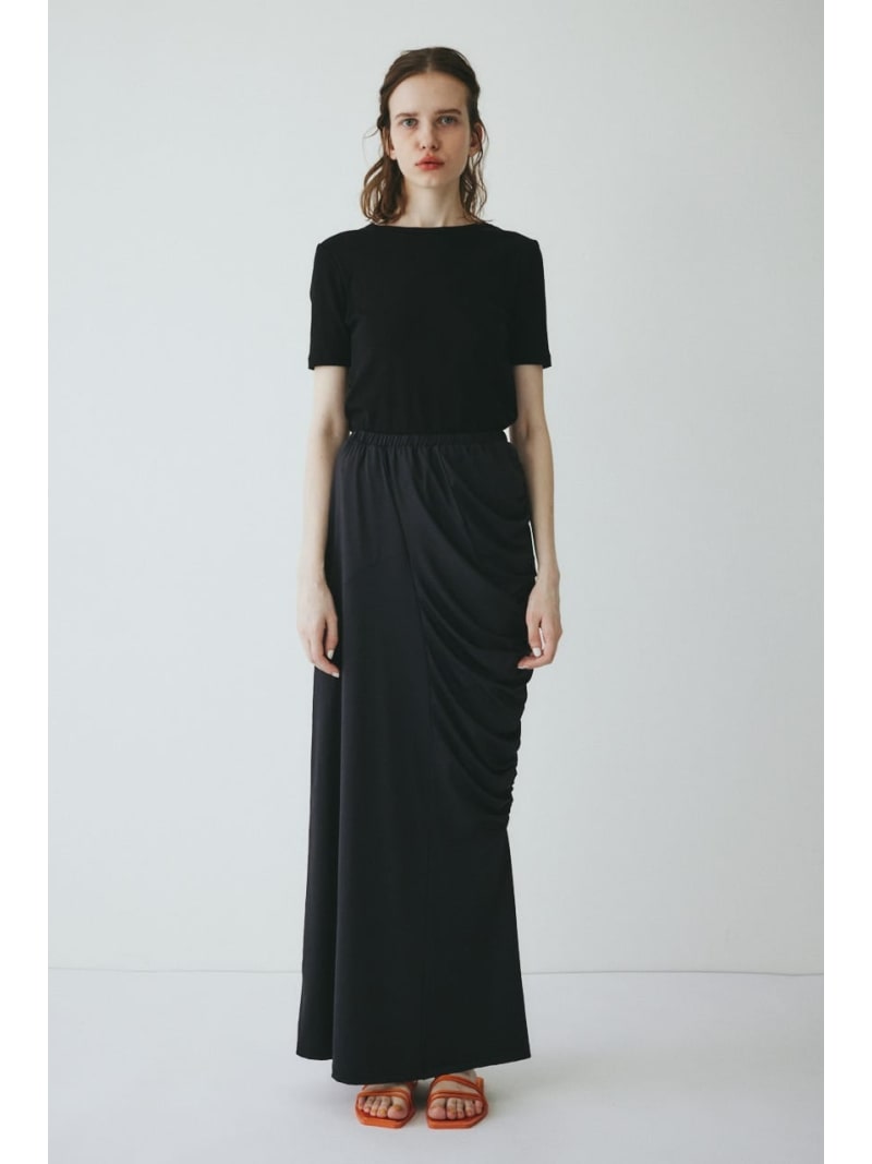 Rakuten - Asymmetry cut skirt HeRIN.CYE ヘリンドットサイ スカート ロング・マキシスカート ブラウン ブラック【送料無料】[Rakuten Fashion]