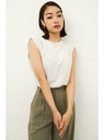 【SALE／50%OFF】SHOULDER TUCK CUT TOPS LAGUA GEM ラグア ジェム トップス ノースリーブ・タンクトップ ホワイト ブラック ブラウン【RBA_E】[Rakuten Fashion]