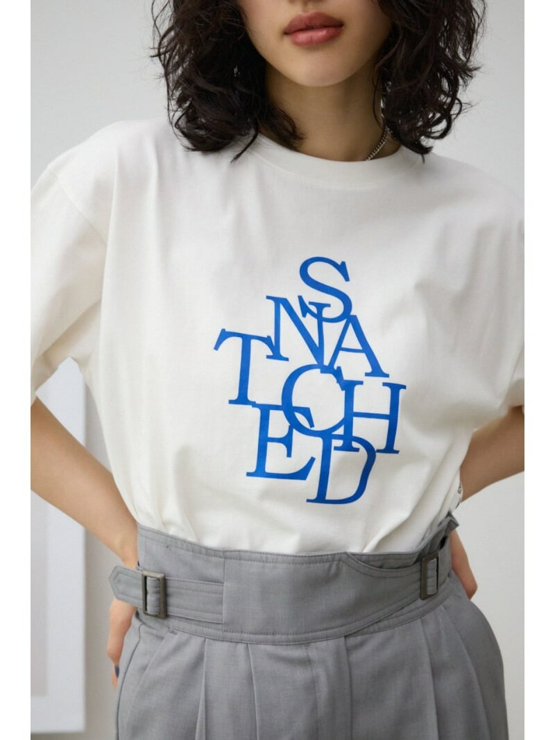 プリントロゴTシャツ AZUL BY MOUSSY アズールバイマウジー トップス カットソー・Tシャツ ホワイト レッド グレー[Rakuten Fashion]