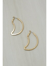 CRESCENT MOON HOOP EARRINGS AZUL BY MOUSSY アズールバイマウジー アクセサリー・腕時計 その他のアクセサリー・腕時計 ゴールド ブラック[Rakuten Fashion]