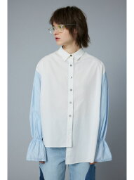Frill asymmetry shirt HeRIN.CYE ヘリンドットサイ トップス シャツ・ブラウス ホワイト【送料無料】[Rakuten Fashion]
