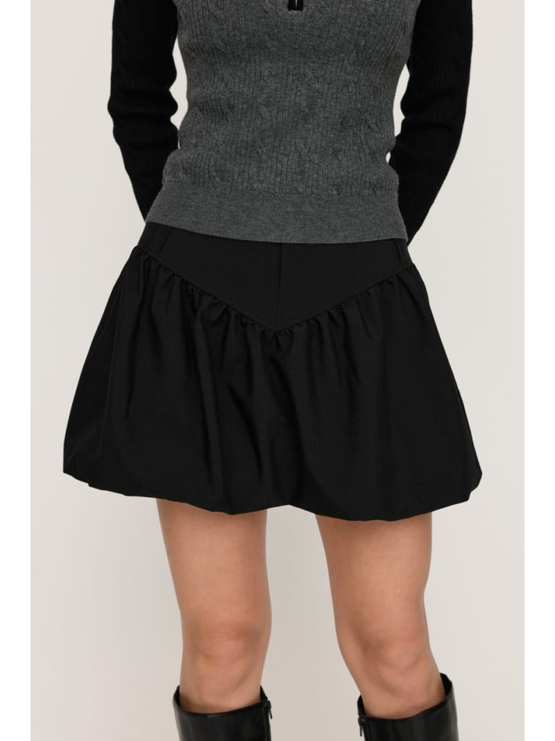 BALLOON ショートスカート SLY スライ スカート ミニスカート グレー ブラック【送料無料】[Rakuten Fashion]