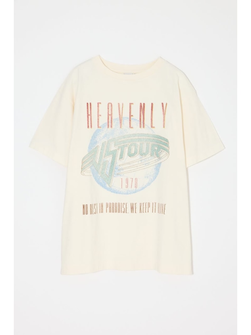 【SALE／12%OFF】FADED GRAPHIC LOOSE TEE MOUSS