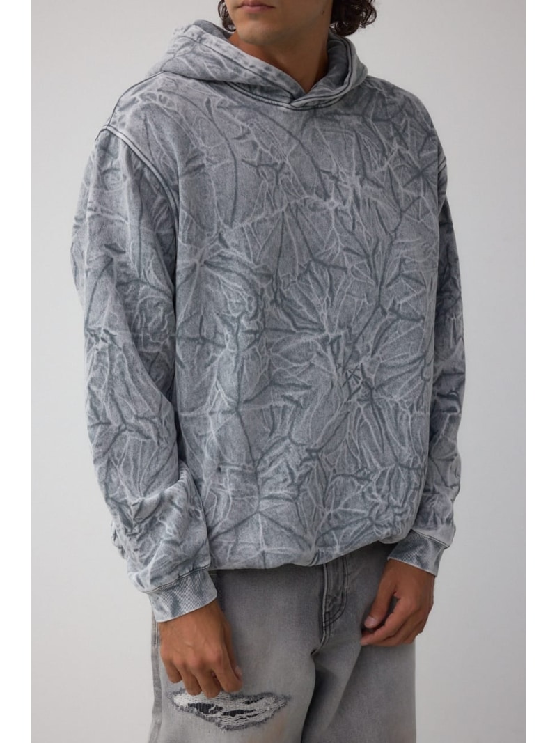 シャドークリンクルフーディートップス AZUL BY MOUSSY アズールバイマウジー トップス スウェット・トレーナー ホワイト グレー【送料無料】[Rakuten Fashion]