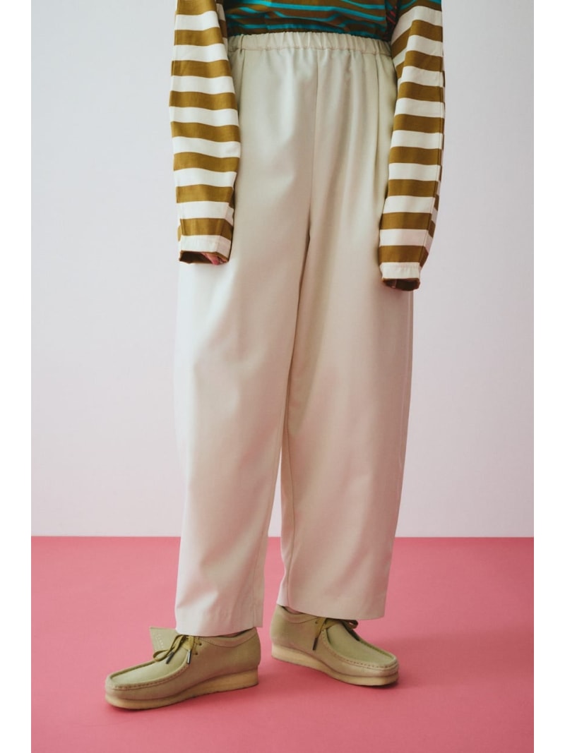 Rakuten - Cocoon tuck pants HeRIN.CYE ヘリンドットサイ パンツ その他のパンツ ブラック ホワイト ブラウン【送料無料】[Rakuten Fashion]