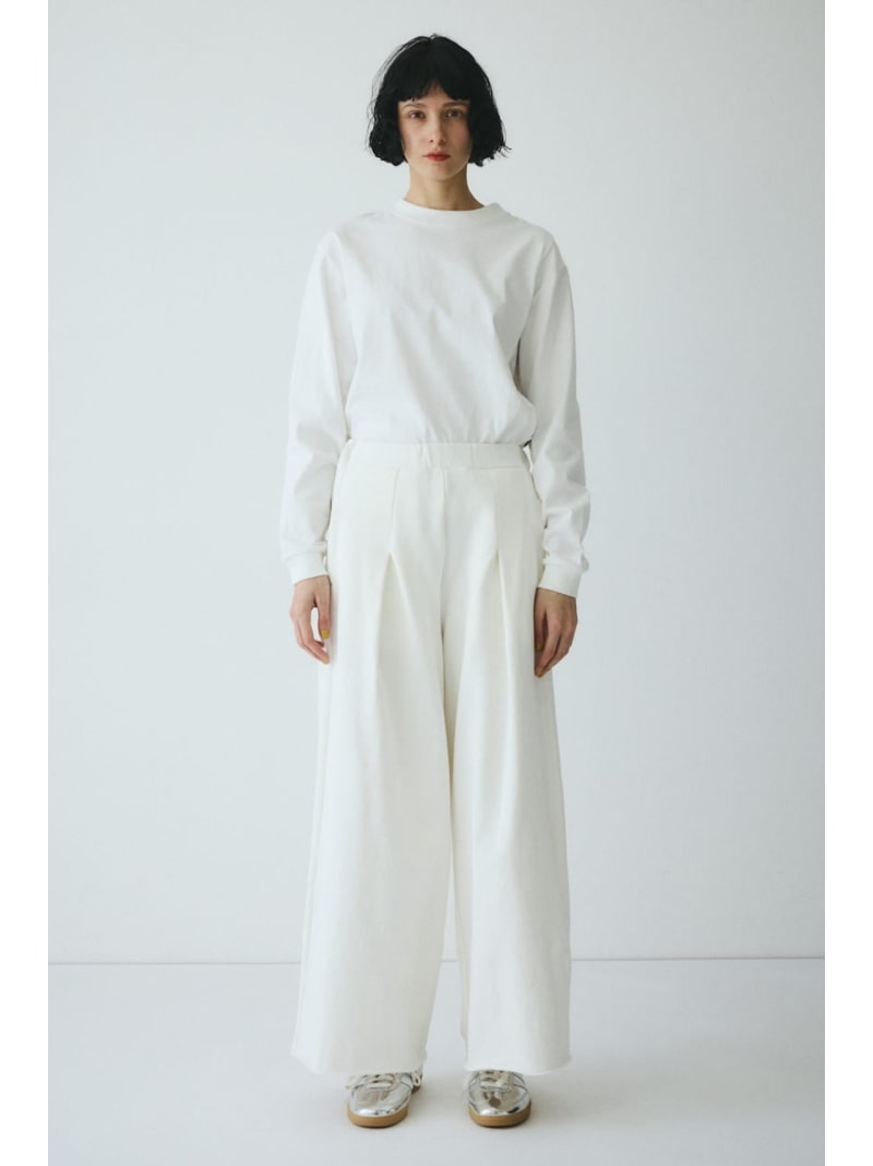 Rakuten - Tuck wide pants HeRIN.CYE ヘリンドットサイ パンツ その他のパンツ ブラック ホワイト【送料無料】[Rakuten Fashion]