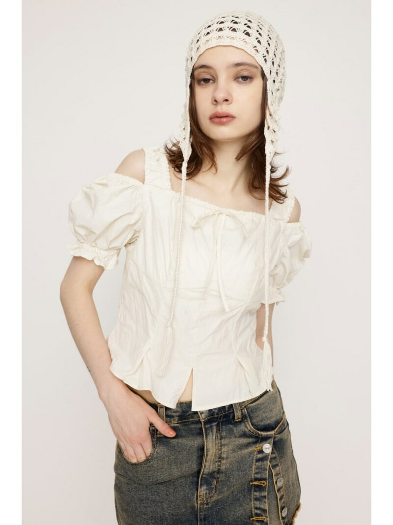 Rakuten - 【SALE／20%OFF】SHOULDER OPEN SQ PUFF トップス SLY スライ トップス シャツ・ブラウス ブラック【RBA_E】【送料無料】[Rakuten Fashion]