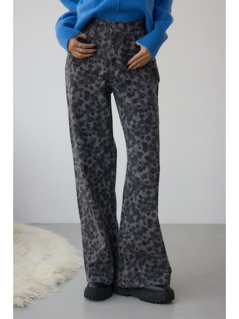 Rakuten - 【SALE／50%OFF】AZUL DENIM 起毛ツイルレオパードデニム AZUL BY MOUSSY アズールバイマウジー パンツ ジーンズ・デニムパンツ ブラック ブラウン【RBA_E】【送料無料】[Rakuten Fashion]