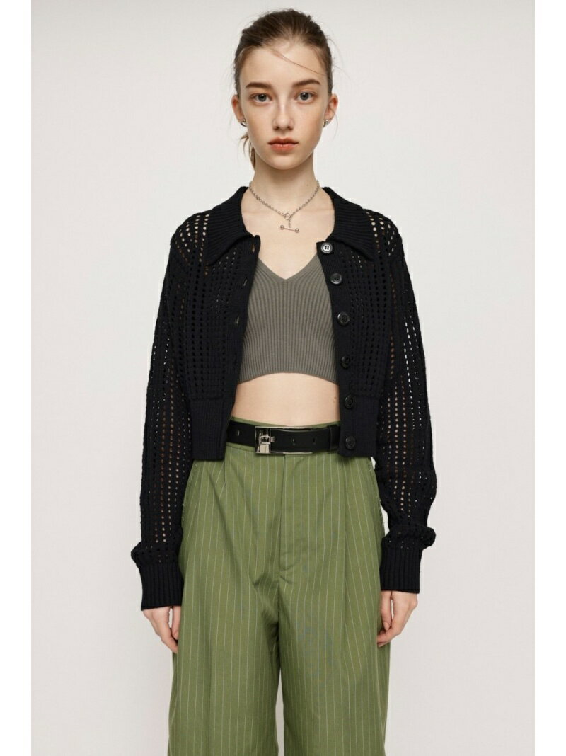 【SALE／40%OFF】CROPPED SPRING カーディガン SLY スライ トップス カーディガン ブラック ホワイト【RBA_E】【送料無料】[Rakuten Fashion]