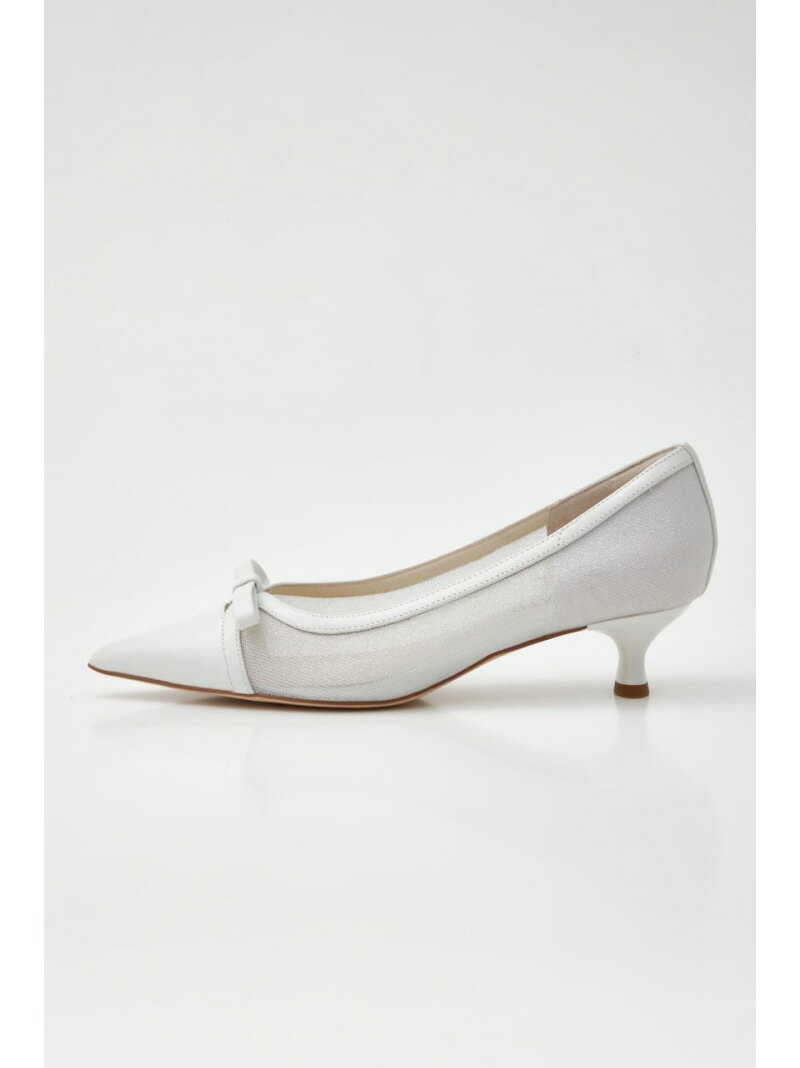 ラメッシュローヒールパンプスSTA...