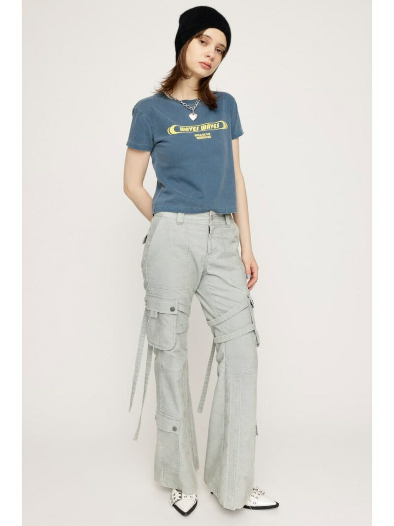 Rakuten - 【SALE／20%OFF】WASHED CORDUROY FLARE パンツ SLY スライ パンツ その他のパンツ ブラック ホワイト【RBA_E】【送料無料】[Rakuten Fashion]