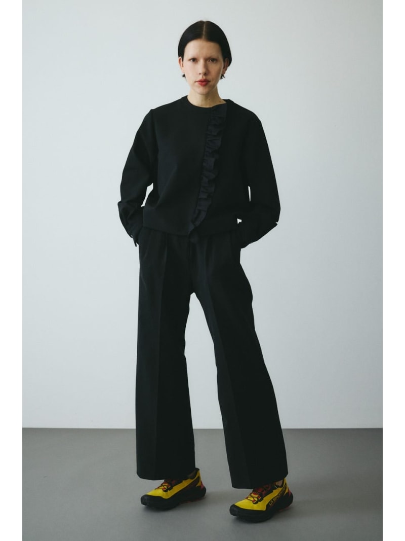 Rakuten - CLO Center press pants HeRIN.CYE ヘリンドットサイ パンツ その他のパンツ ブラック【送料無料】[Rakuten Fashion]