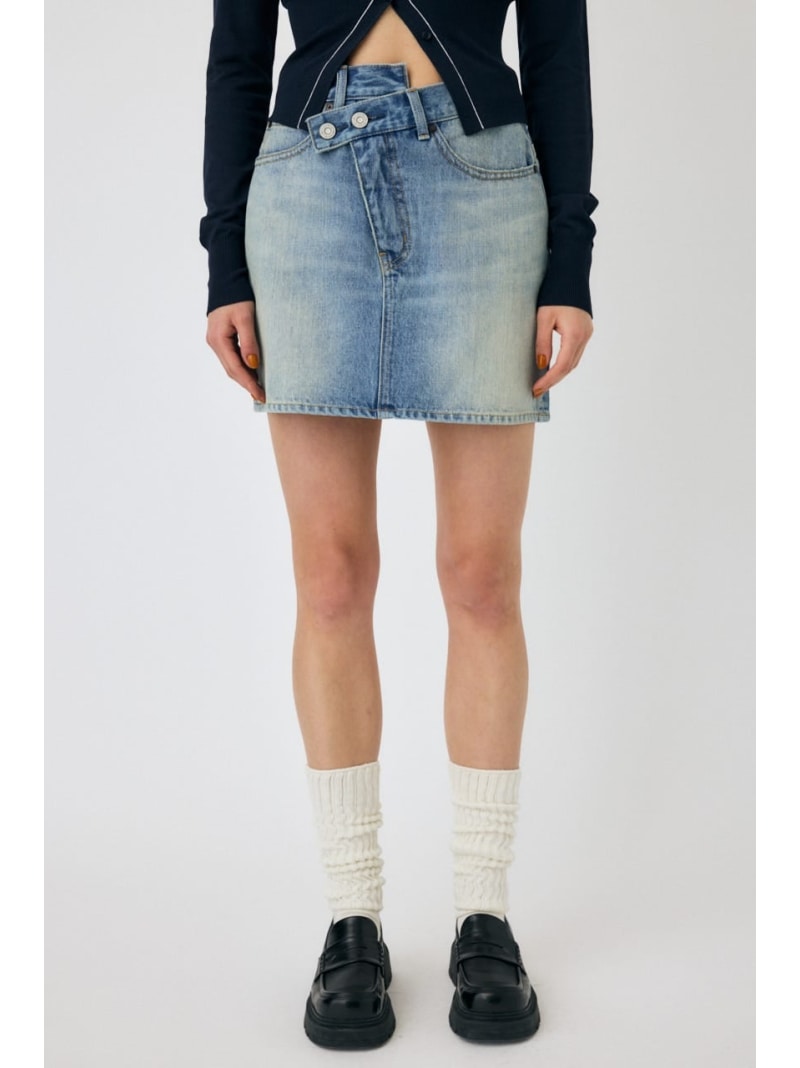 Rakuten - CROSS WAIST ミニスカート MOUSSY マウジー スカート その他のスカート ブラック【送料無料】[Rakuten Fashion]
