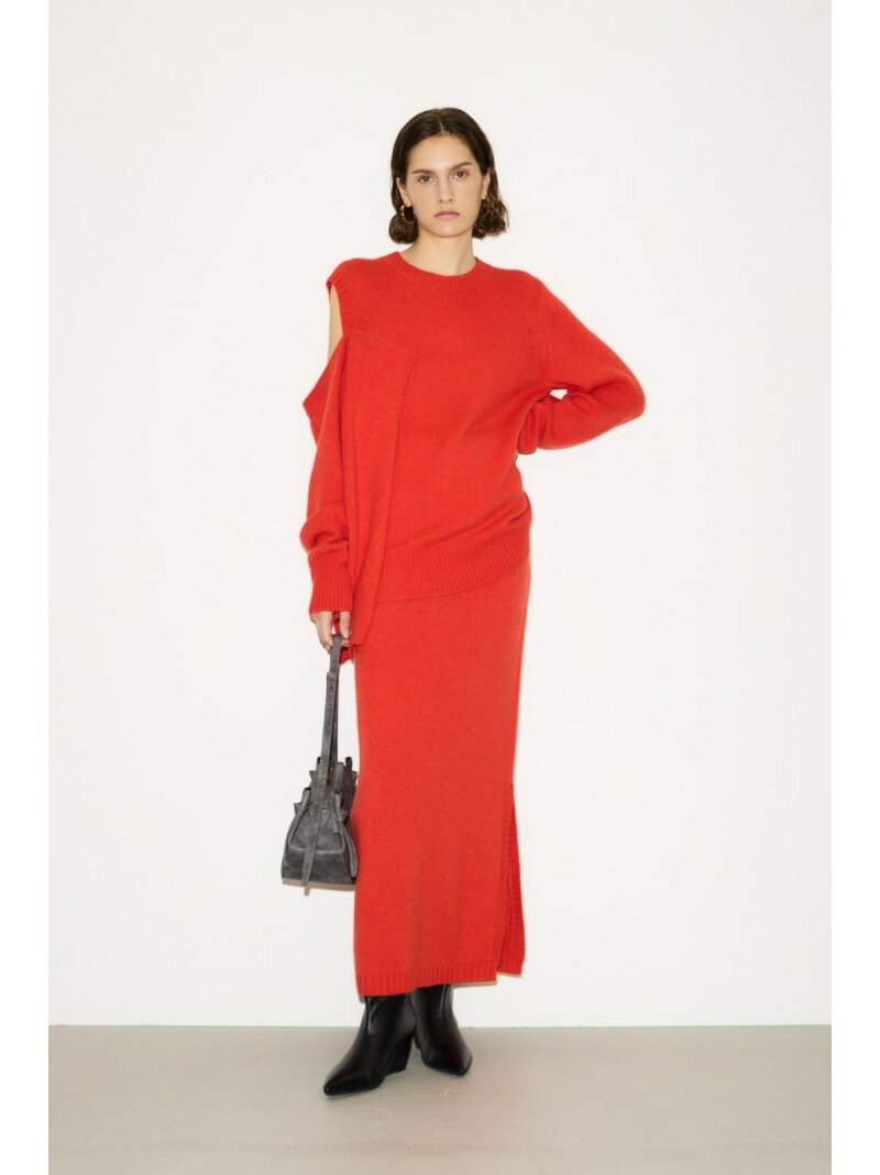 【SALE／40%OFF】【THROW】SIDE SLIT MG ロングスカート SLY スライ スカート ロング・マキシスカート レッド グレー【RBA_E】【送料無料】[Rakuten Fashion]のサムネイル