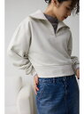 【SALE/30%OFF】ラメウラケハーフジップトップス AZUL BY MOUSSY アズールバイマウジー トップス スウェット・トレーナー グレー ホワイト...