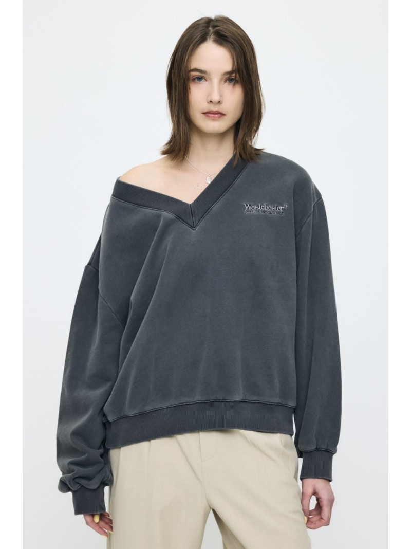 【SALE／50%OFF】FADED V NECK SWEAT シャツ 