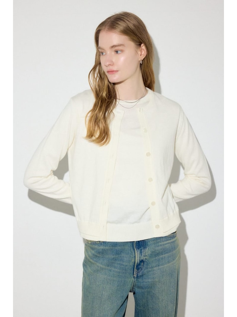 Rakuten - 【SALE／50%OFF】カシミヤミックスレイヤードニットカーデイガン AZUL BY MOUSSY アズールバイマウジー トップス カーディガン ホワイト グレー イエロー ブラック【RBA_E】[Rakuten Fashion]