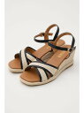 【SALE/16%OFF】アランクロスウェッジソールライトサンダル STACCATO スタッカート シューズ・靴 サンダル ブラック ブラウン【RBA_E】【送...