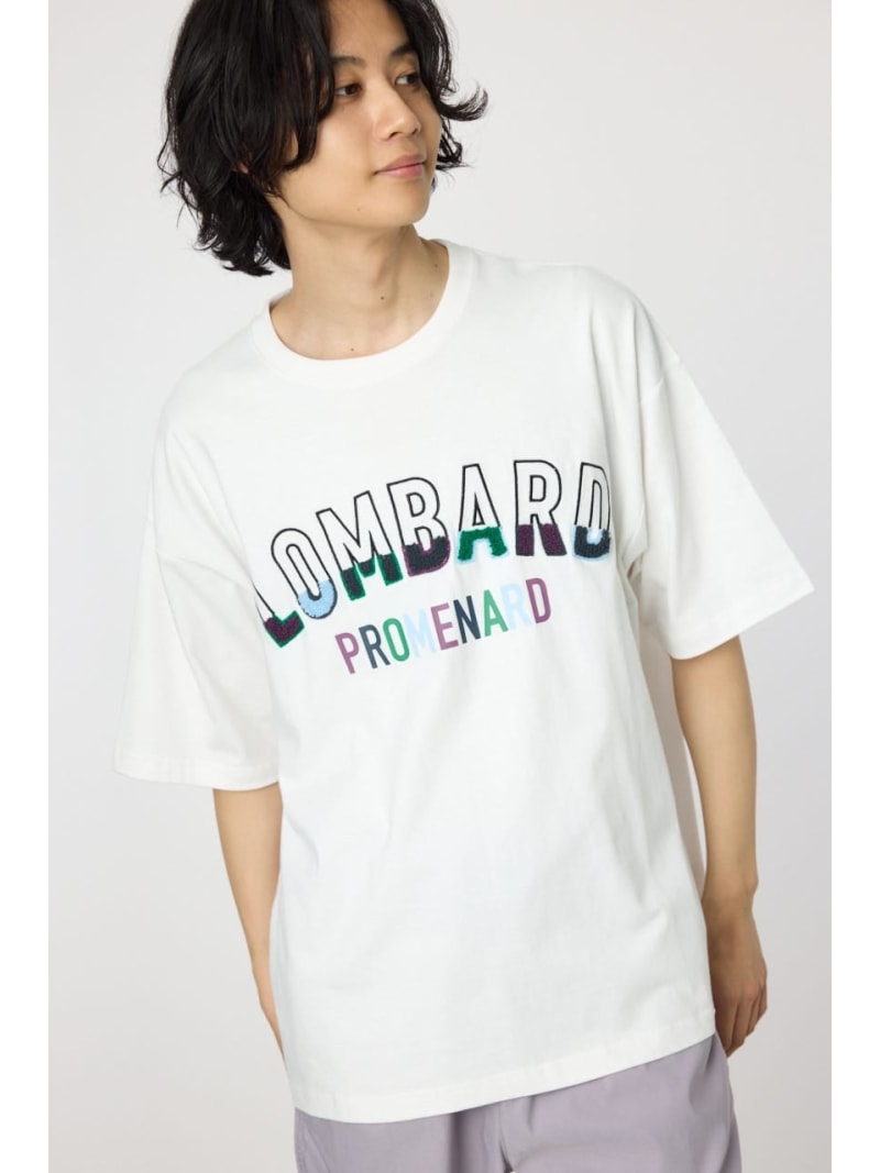 フラフィーTシャツ RODEO CROWNS WIDE BOWL ロデオクラウンズワイドボウル トップス カットソー・Tシャツ ホワイト レッド ブラック