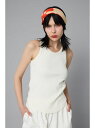 H tank top HeRIN.CYE ヘリンドットサイ トップス ノースリーブ・タンクトップ グレー ブラック ホワイト レッド ベージュ【送料無料】[Ra...