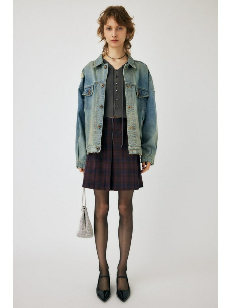 ySALE^30%OFFzFRONT TUCK CHECK XJ[g MOUSSY }EW[ XJ[g ~jXJ[g bh O[yRBA_Ezyz[Rakuten Fashion]