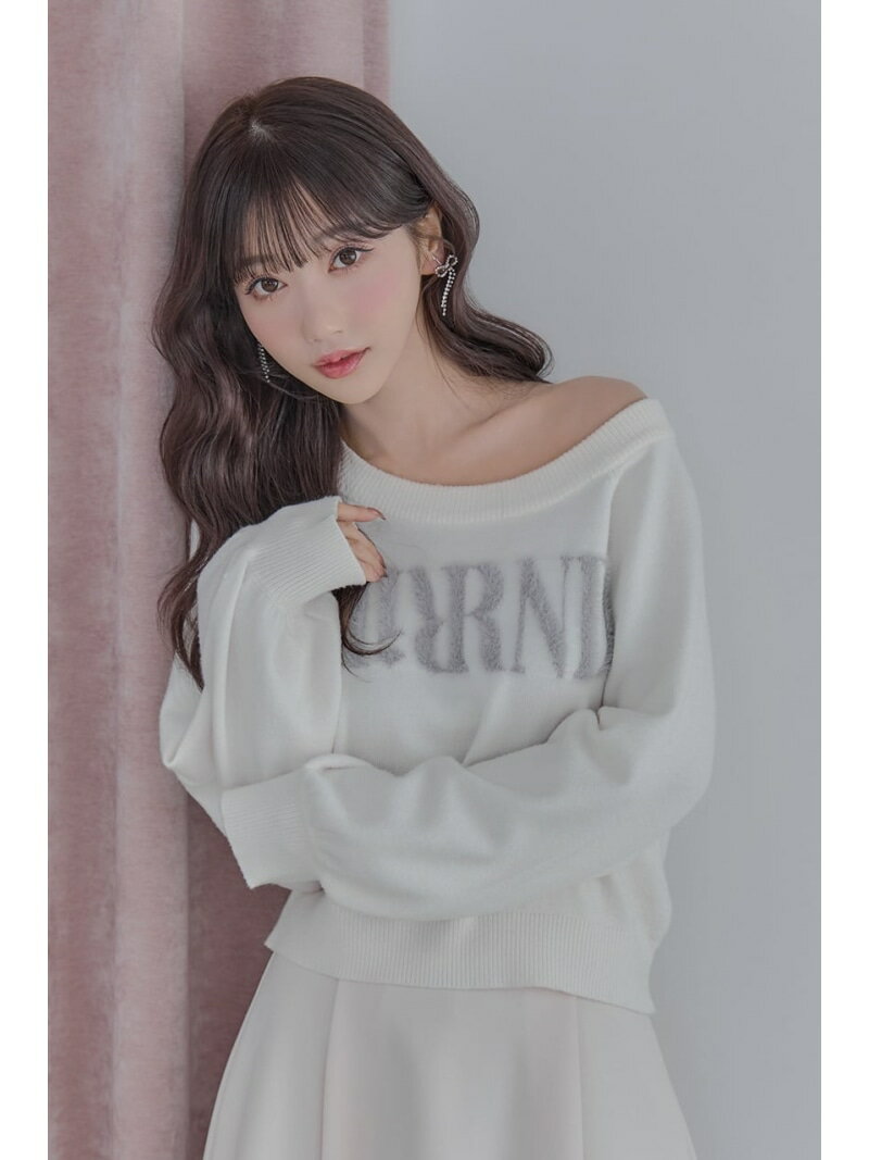 Riuコラボロゴニットトップス rienda リエンダ トップス ニット【送料無料】[Rakuten Fashion]