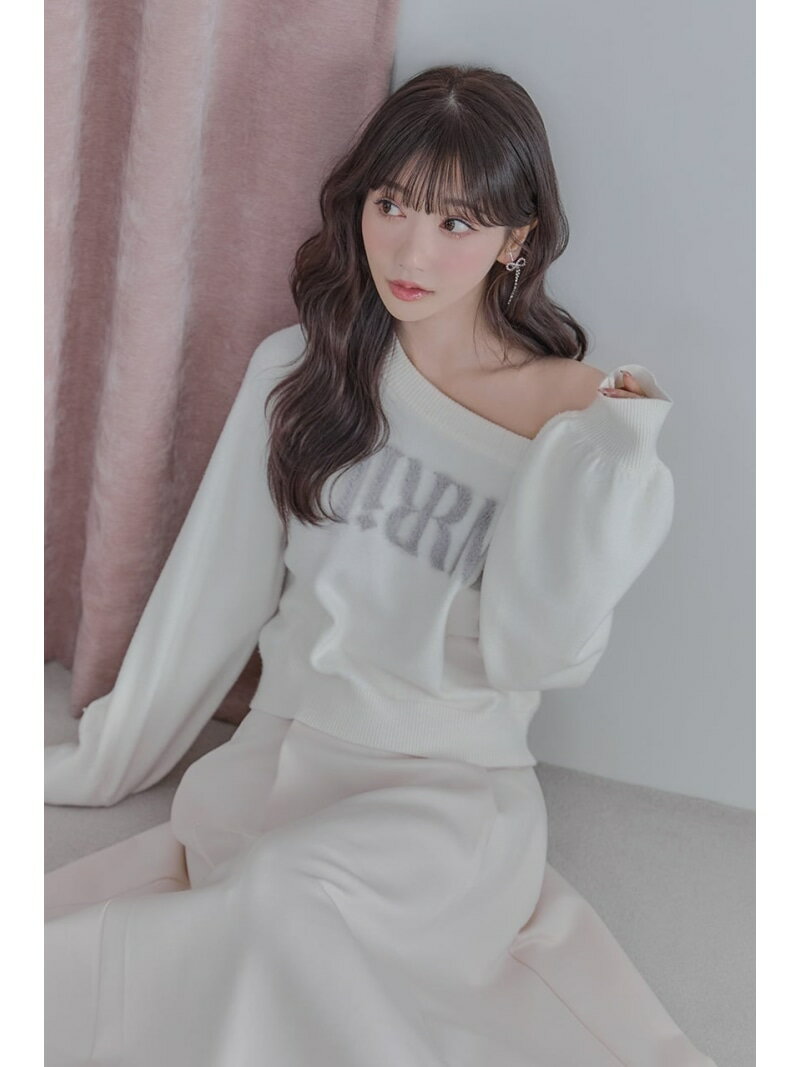 Riuコラボロゴニットトップス rienda リエンダ トップス ニット【送料無料】[Rakuten Fashion]