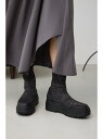 【SALE/30%OFF】ラメトラックソールソックスブーツ AZUL BY MOUSSY アズールバイマウジー シューズ・靴 ブーツ グレー ブラック【RBA_...