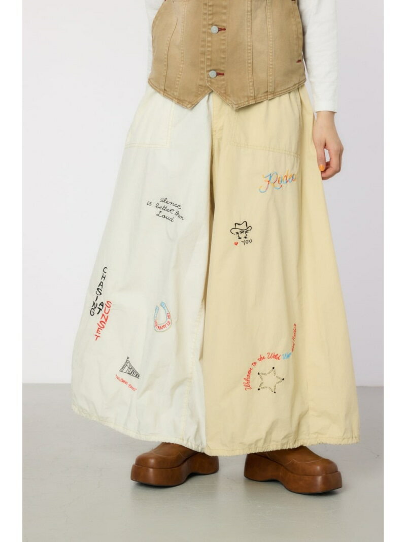 パラシュートパンツ'25 RODEO CROWNS WIDE BOWL ロデオクラウンズワイドボウル パンツ その他のパンツ カーキグリーン ブラック ホワイト【送料無料】[Rakuten Fashion]