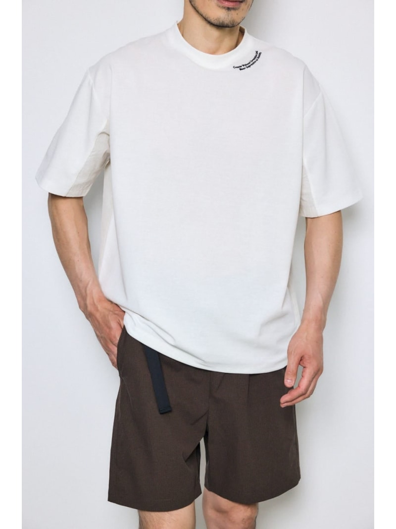 布帛ドッキングトップス AZUL BY MOUSSY アズールバイマウジー トップス カットソー・Tシャツ グレー ホワイト ブラック【送料無料】[Rakuten Fashion]
