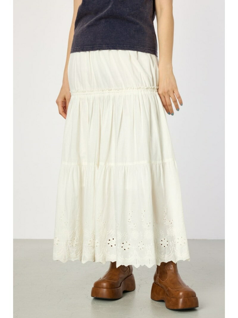 コットンローンスカラップスカートR...