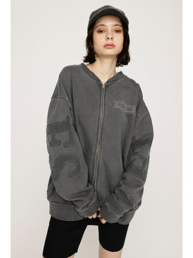 【SALE／20%OFF】PATCH LOGO 2WAY スウェット SLY スライ トップス カットソー・Tシャツ ブラウン ブラック【RBA_E】【送料無料】[Rakuten Fashion]