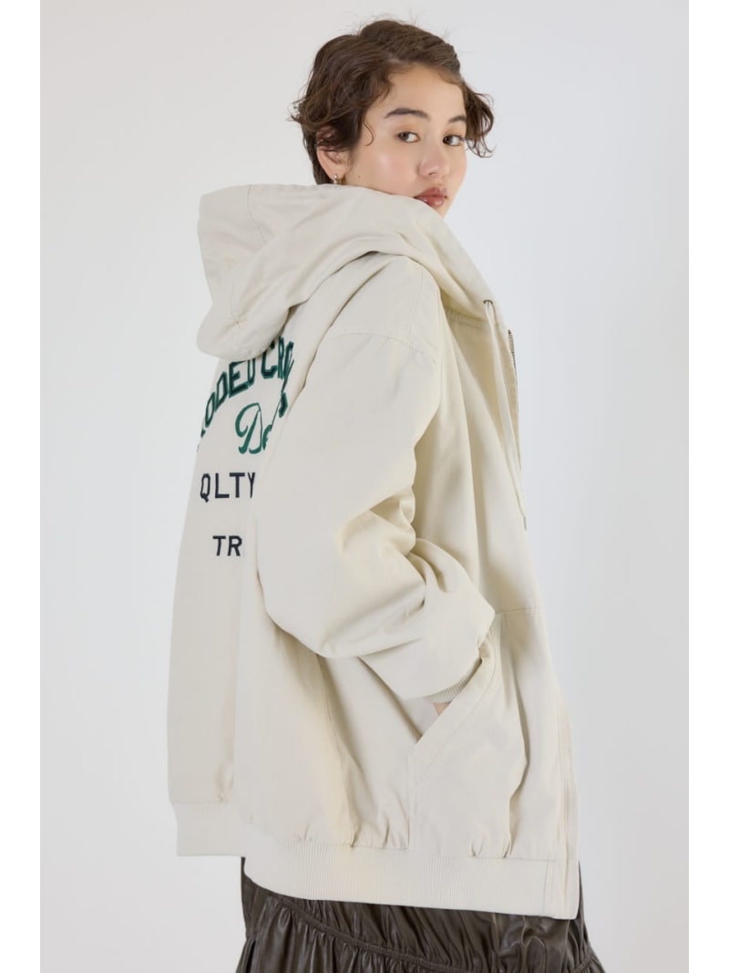 Rakuten - 【SALE／20%OFF】【UNISEX】ワークフーデッドジャケット RODEO CROWNS WIDE BOWL ロデオクラウンズワイドボウル ジャケット・アウター その他のジャケット・アウター ブラウン ブラック【RBA_E】【送料無料】[Rakuten Fashion]