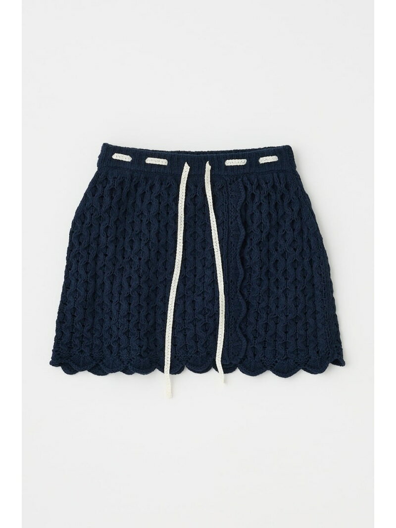 樂天商城 - 【SALE／60%OFF】OPENWORK ニットスカート MOUSSY マウジー スカート ミニスカート ネイビー【RBA_E】[Rakuten Fashion]