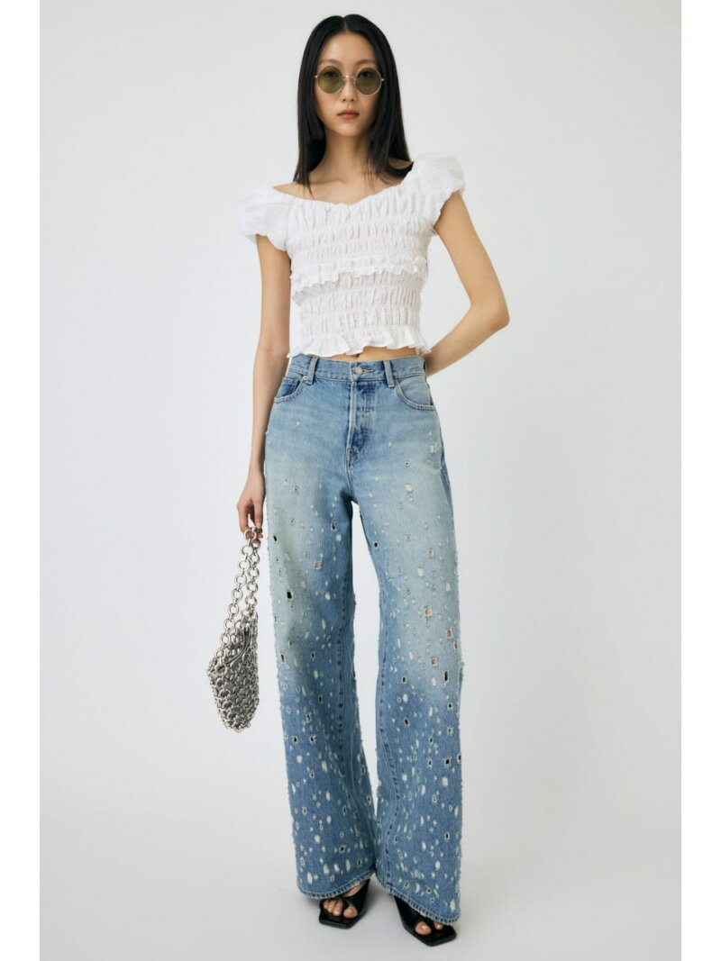 DESTROYED MIDRISE BAGGY MOUSSY }EW[ pc W[YEfjpcyz[Rakuten Fashion]