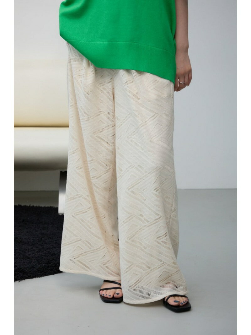 【SALE／50%OFF】レースリラックスパンツ AZUL BY MOUSSY アズールバイマウジー パンツ その他のパンツ ブラック ブラウン ホワイト【RBA_E】[Rakuten Fashion](4.0)