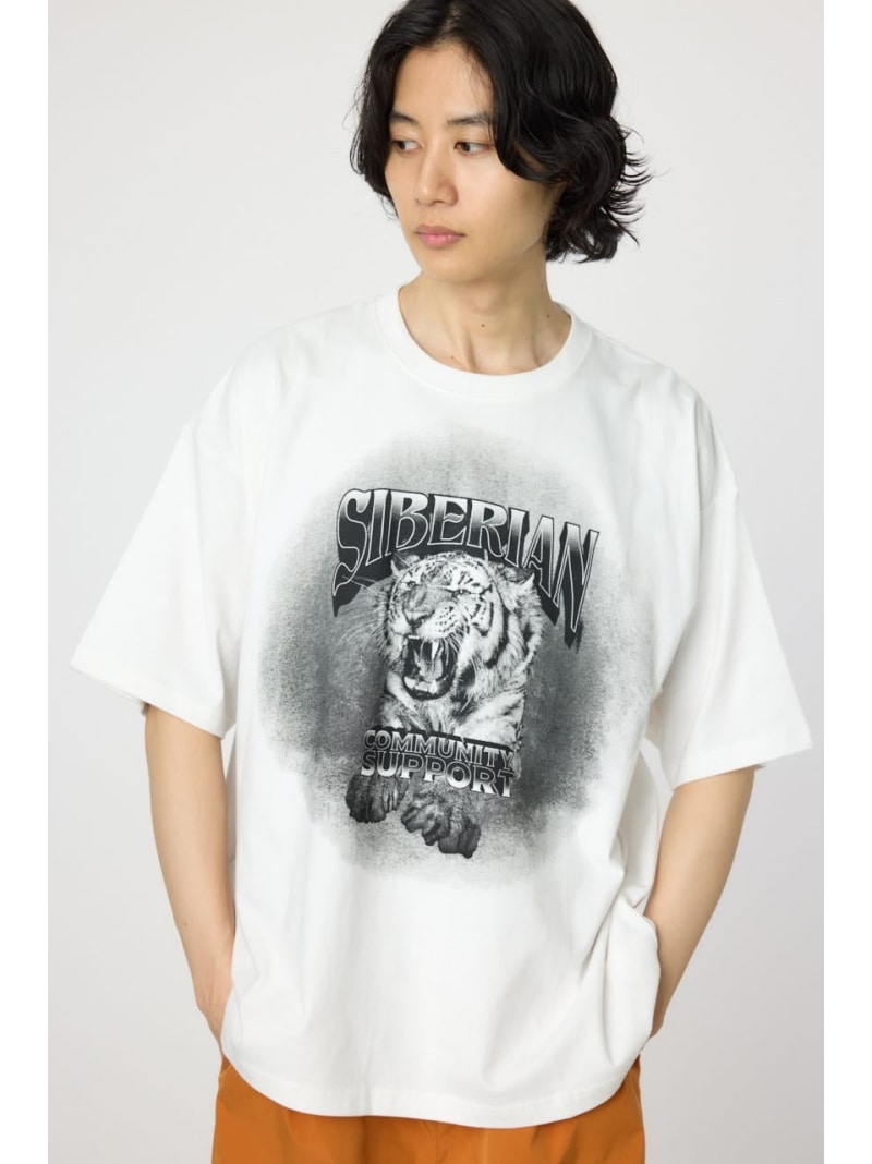 Rakuten - 【SALE／20%OFF】フェードタイガーTシャツ RODEO CROWNS WIDE BOWL ロデオクラウンズワイドボウル トップス カットソー・Tシャツ ホワイト ブラック グレー【RBA_E】[Rakuten Fashion]