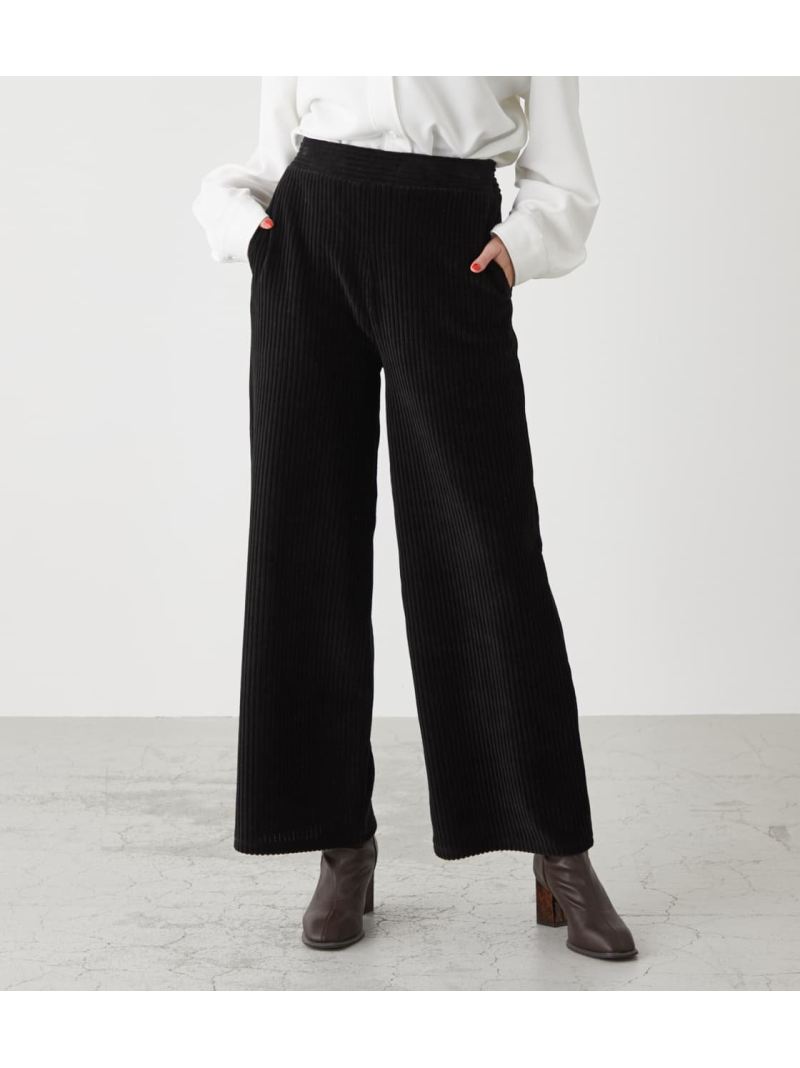 【SALE／54%OFF】CORDUROY WIDE PANTS AZUL by moussy アズールバイマウジー パンツ/ジーンズ パンツその他 ホワイト ブラック ブラウン【RBA_E】[Rakuten Fashion]