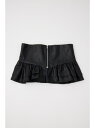 【SALE/40%OFF】フェイクレザーコルセット rienda リエンダ ファッション雑貨 ベルト ブラック ホワイト【RBA_E】[Rakuten Fash...