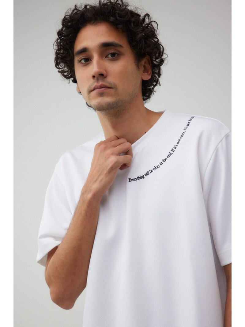 【SALE／50%OFF】ポンチ刺繍ベーシックTシャツ AZUL BY MOUSSY アズールバイマウジー トップス カットソー・Tシャツ ホワイト ブラック【RBA_E】[Rakuten Fashion]