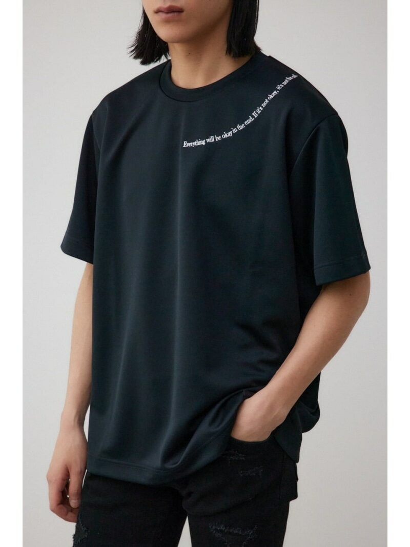 【SALE／50%OFF】ポンチ刺繍ベーシックTシャツ AZUL BY MOUSSY アズールバイマウジー トップス カットソー・Tシャツ ホワイト ブラック【RBA_E】[Rakuten Fashion]