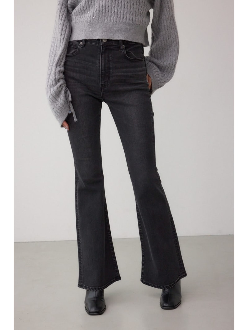 AZUL DENIM フレアデニム AZUL BY MOUSSY アズールバイマウジー パンツ ジーンズ・デニムパンツ ブラック【送料無料】[Rakuten Fashion]