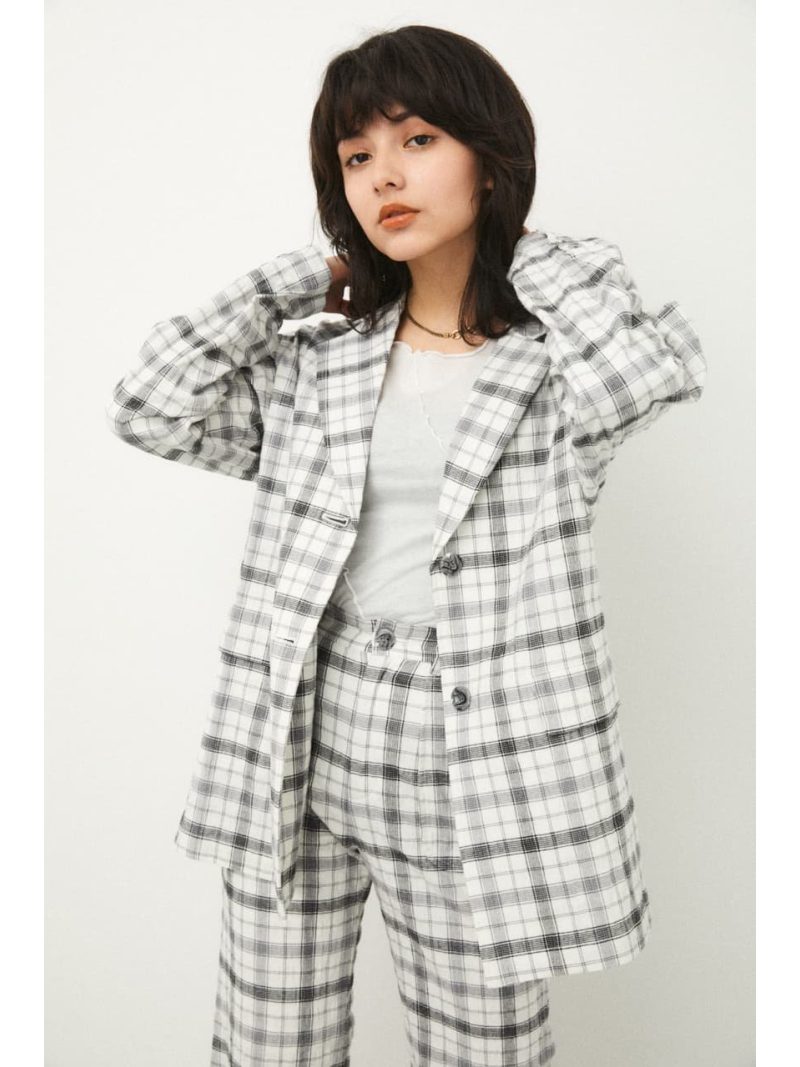 【SALE／50%OFF】SPRING CHECK JK LAGUA GEM ラグア ジェム ジャケット・アウター その他のジャケット・アウター ブラック グリーン【RBA_E】【送料無料】[Rakuten Fashion]のサムネイル