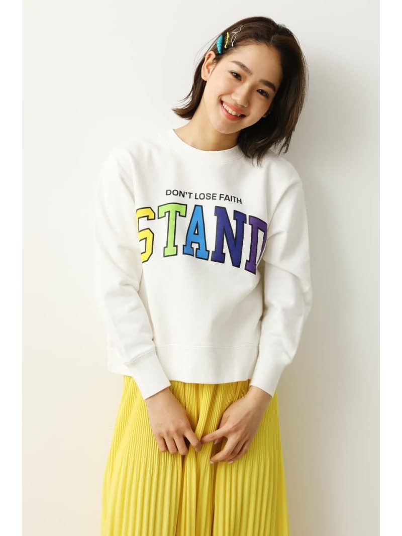 【SALE／60%OFF】カラフルカレッジロゴスウェット RODEO CROWNS WIDE BOWL ロデオクラウンズワイドボウル カットソー パーカー ホワイト ブラック オレンジ【RBA_E】[Rakuten Fashion]