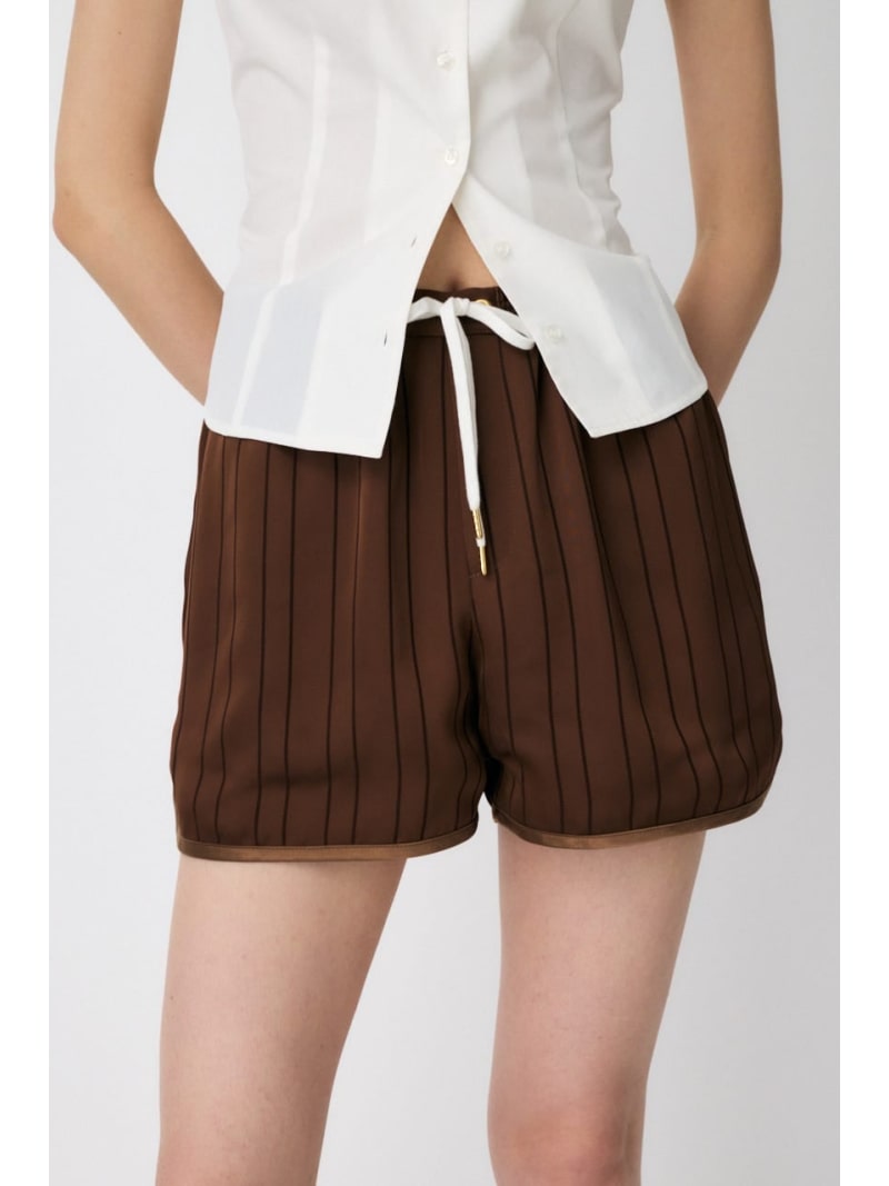 【SALE／30%OFF】SATIN TRACK ショーツ MOUSSY マウジー パンツ その他のパンツ ネイビー ブラウン【RBA_E】【送料無料】[Rakuten Fashion]